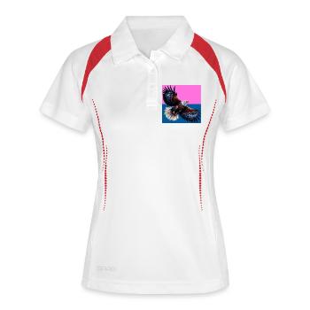 aigle - Polo respirant Femme - blanc/marine - Devant