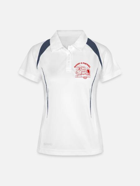 Bakery and Pastries - Women's Polo breathable - white/navy