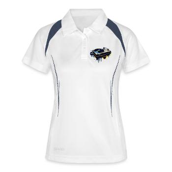 Graffiti Turntable Design - Women's Polo breathable - white/navy - Front