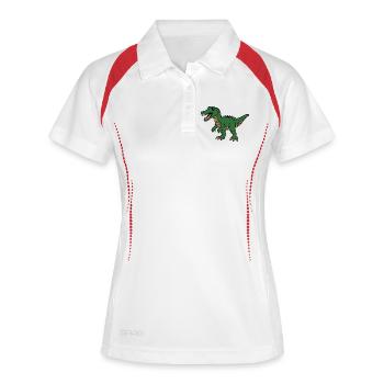 Dinosaur - Women's Polo breathable - white/navy - Front