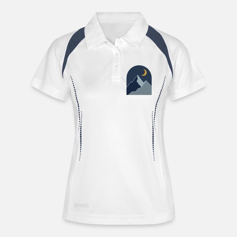 Midnight Mountain Serenity - Women's Polo breathable - white/navy