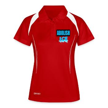 Abolish I.C.E: - Women's Polo breathable - red/white - Front