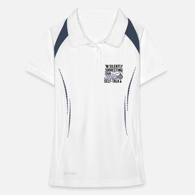 Hypnotist Silently Correcting Negative Self-Talk  Women's Polo breathable