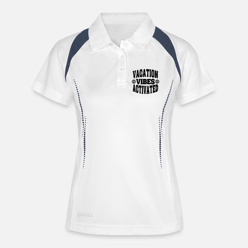 vacation vibes - Women's Polo breathable - white/navy