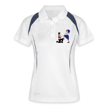 Šij, luby šewco šij... - Women's Polo breathable - white/navy - Front