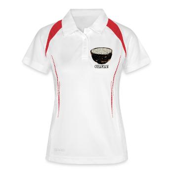 Cracked Chawan Tea Bowl - Women's Polo breathable - white/navy - Front