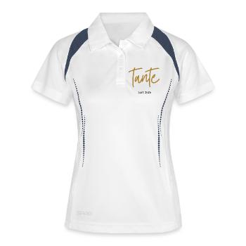 Tante Est 2026 - Polo respirant Femme - blanc/marine - Devant