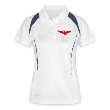 Heilungsreise Zur Transformation Innerer Stärke - Polo respirant Femme - blanc/marine - Devant