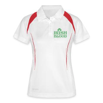 Irish Pride Heart Shamrock - Women's Polo breathable - white/navy - Front