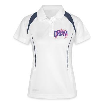 Artistic cycling, artistic cycling, indoor cycling - Women's Polo breathable - white/navy - Front