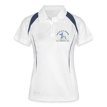 Failed as a Human – I'm a Mermaid Now - Women's Polo breathable - white/navy - Front
