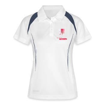 Hobby Mode On - Polo respirant Femme - blanc/marine - Devant