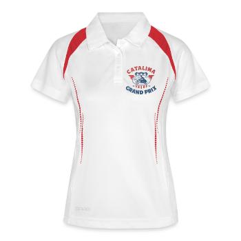 Catalina Grand Prix Vintage Moto - Women's Polo breathable - white/navy - Front