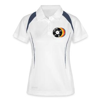 Vintage 1976 - Frauen Polo atmungsaktiv - Weiß/Navy - Vorne