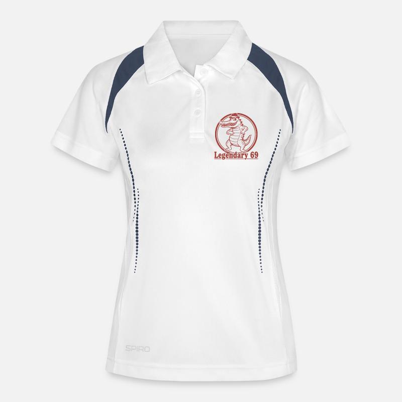 Legendary 69 - Women's Polo breathable - white/navy