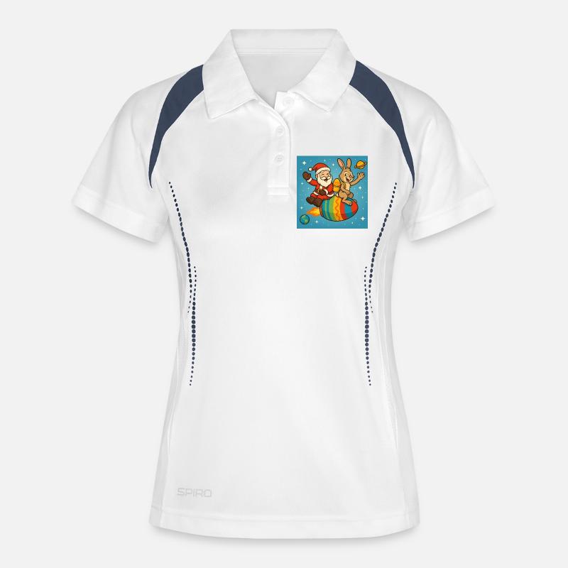 Christmas Easter Bunny in Star Flight - Women's Polo breathable - white/navy