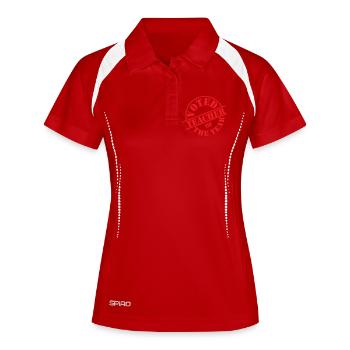 Voted Best Teacher of the Year: Red Stamp - Women's Polo breathable - white/navy - Front