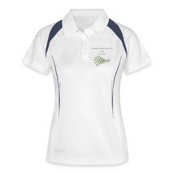 Un service et tais-toi - Polo respirant Femme - blanc/marine - Devant