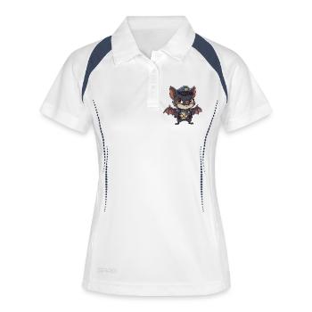 Patrouille de la Police des Chauves-souris - Polo respirant Femme - blanc/marine - Devant