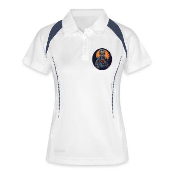 Halloween - Zombie - Horreur - Sorcière - Polo respirant Femme - blanc/marine - Devant