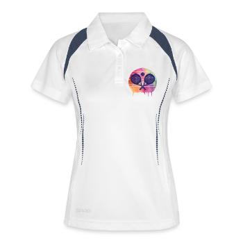 Padel Sport - Women's Polo breathable - white/navy - Front