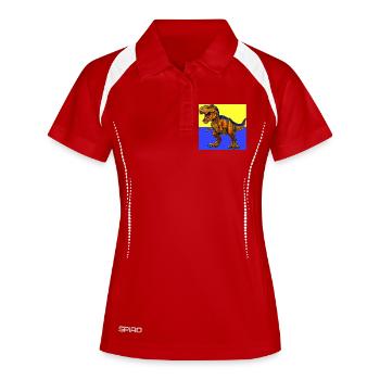 dinosaur - Women's Polo breathable - white/navy - Front