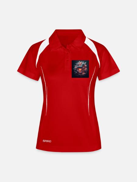hypocampal - Women's Polo breathable - white/navy
