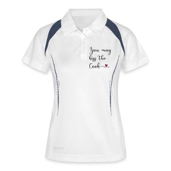 Kiss the Cook - Women's Polo breathable - white/navy - Front