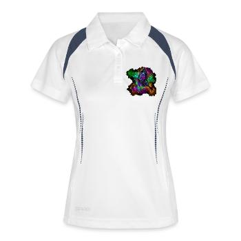 Speckled Butterfly - Women's Polo breathable - white/navy - Front