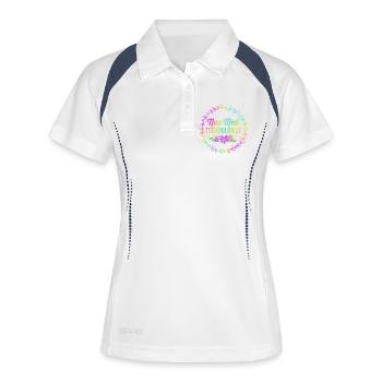 Technicien en radiologie - Polo respirant Femme - blanc/marine - Devant