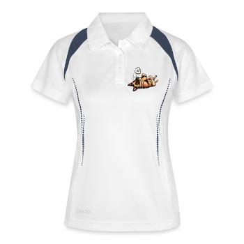 Berger Belge Malinois Propriétaire Malinois - Polo respirant Femme - blanc/marine - Devant