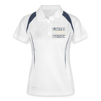 Millésime 1986, Cadeau D'anniversaire 40 Ans - Polo respirant Femme - blanc/marine - Devant