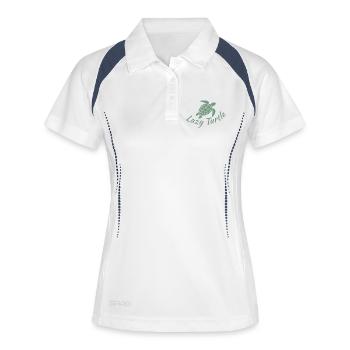 Lazy Turtle Ocean Beach Hawaii Chill Sea Life - Women's Polo breathable - white/navy - Front