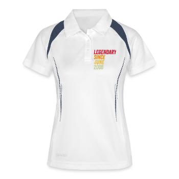 18th birthday 18 years June 2008 - Women's Polo breathable - white/navy - Front