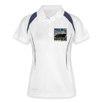 Broken Dreams Boat Art Belgique - Polo respirant Femme - blanc/marine - Devant