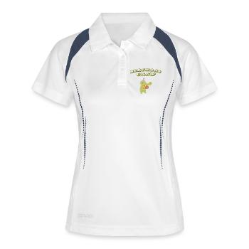 Birthday Crew - Frauen Polo atmungsaktiv - Weiß/Navy - Vorne