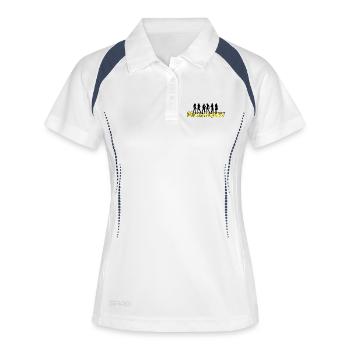 Lait et miel - Polo respirant Femme - blanc/marine - Devant