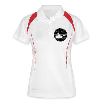 frying pan - Women's Polo breathable - white/navy - Front