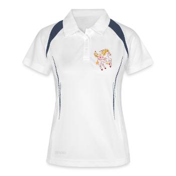 Fiery Horse: Dawn of the New - Women's Polo breathable - white/navy - Front