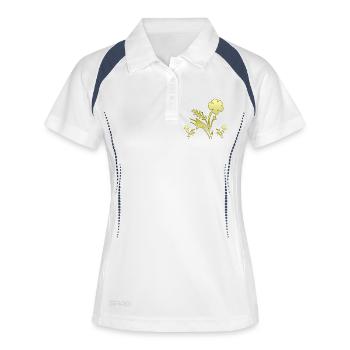 Flowers - Women's Polo breathable - white/navy - Front