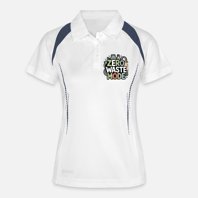 Zero-Waste-Mode - Women's Polo breathable - white/navy