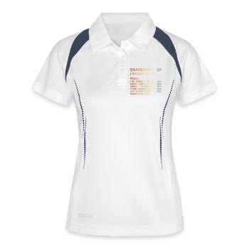 Skateboarder Meaning - Women's Polo breathable - white/navy - Front