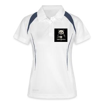 Bär FUNKTIONSFÄHIG 1 - Frauen Polo atmungsaktiv - Weiß/Navy - Vorne