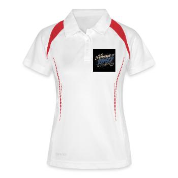 Vintage 1997 – Design Édition limitée de course - Polo respirant Femme - blanc/marine - Devant