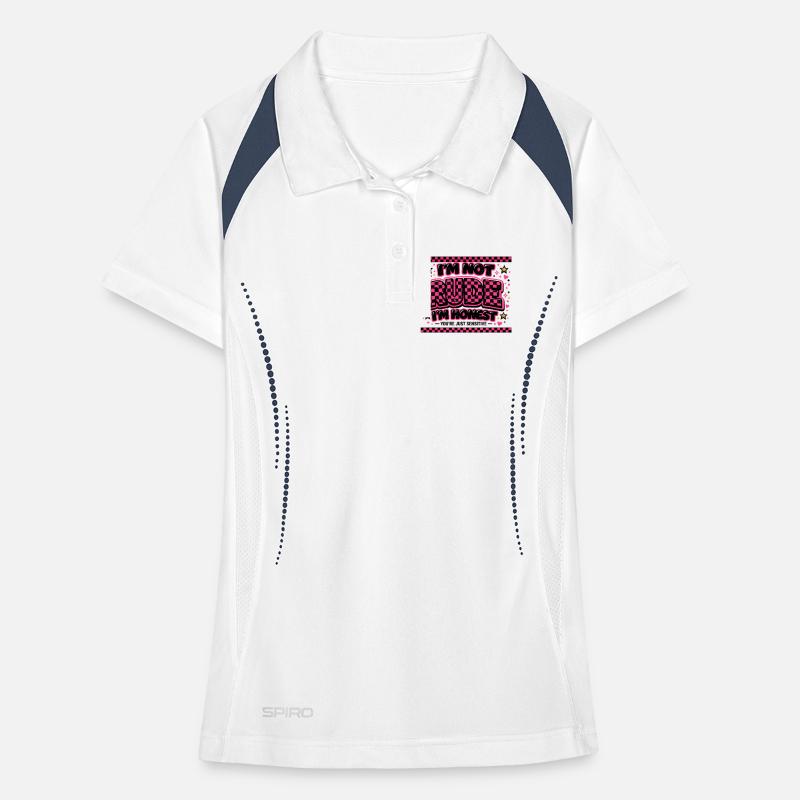 Pas maléfique, honnête – cadeau de phrase malicieuse Polo respirant Femme