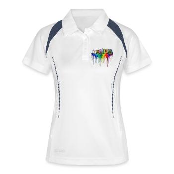 Oakland California Dripping Art - Women's Polo breathable - white/navy - Front