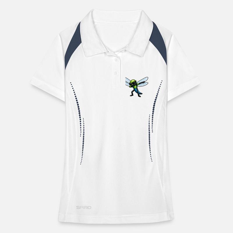 Dabbing Libelle Frauen Polo atmungsaktiv