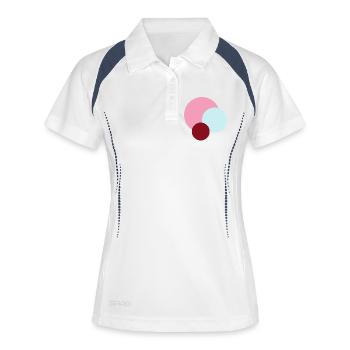 Planets in Pink Universe - Women's Polo breathable - white/navy - Front
