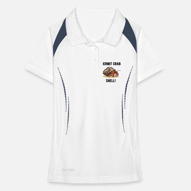 Bernard-l'ermite Shell Hermit Crab Polo respirant Femme