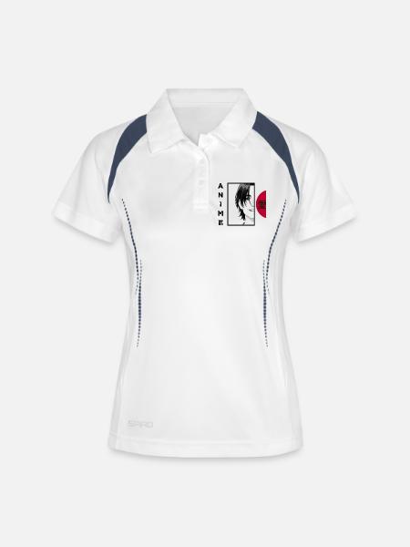 Anime Lover BLACK - Women's Polo breathable - white/navy